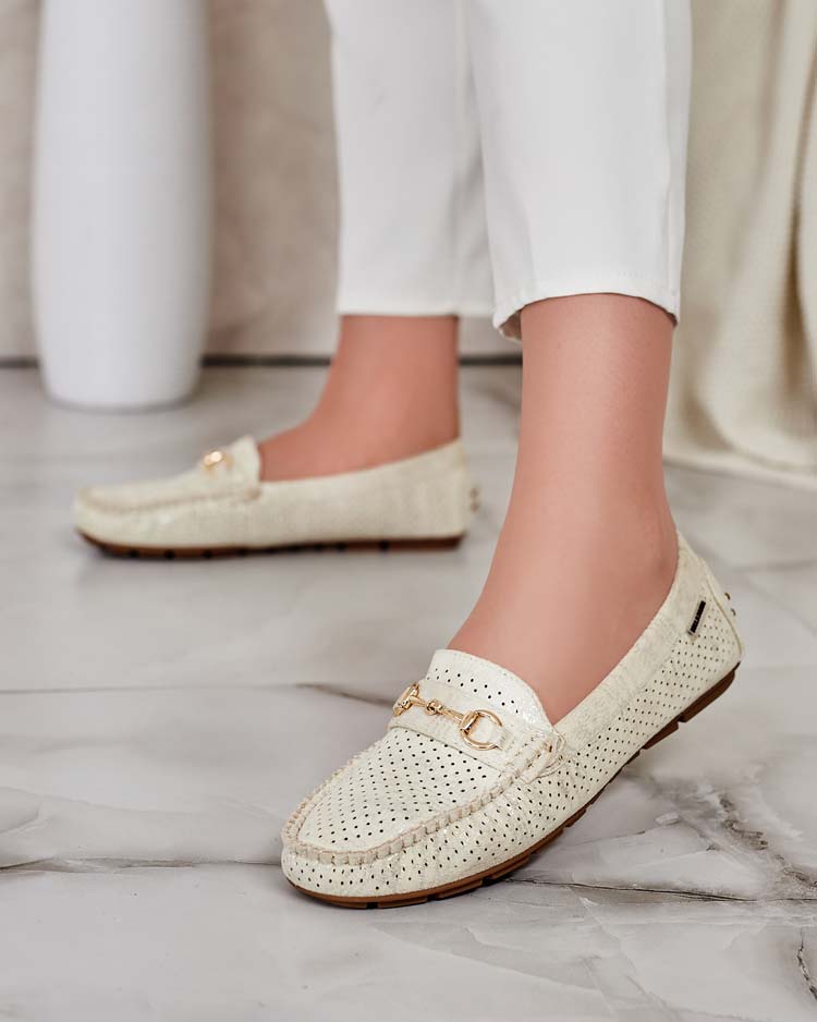 Royalfashion Дамски ажурни мокасини Mill