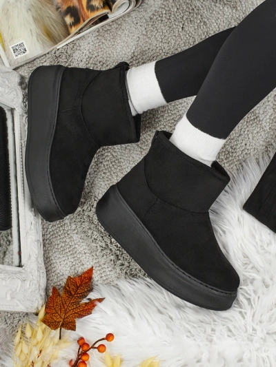 Къси дамски боти тип снегоходки с пришита горна част Elizze