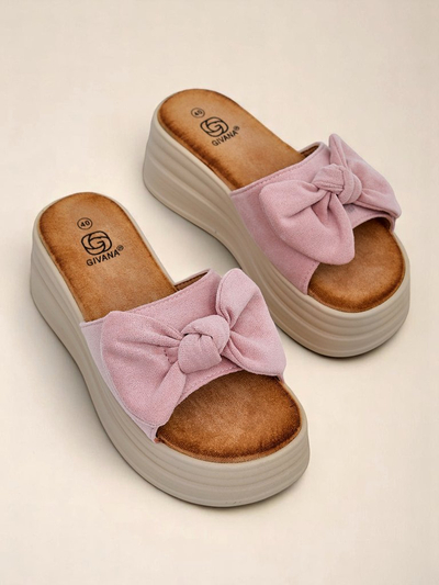 Royalfashion Дамски чехли на платформа Givan