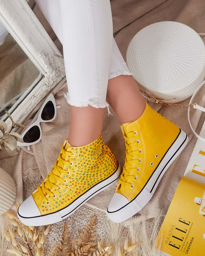 Royalfashion Дамски маратонки с пайети Shis