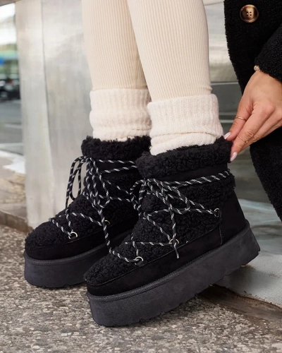 Royalfashion Дамски ботуши за сняг с дантела Evonie