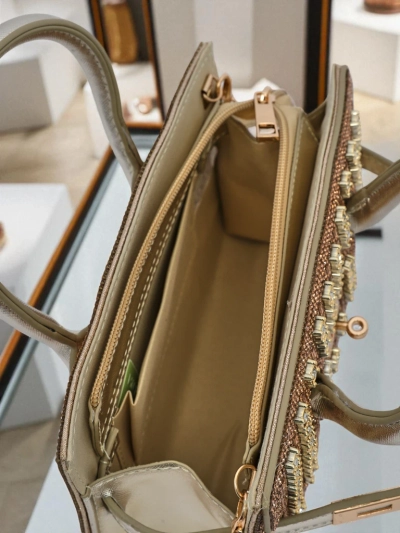 Royalfashion Дамска чанта тип клъч с цирконии Seren Voux