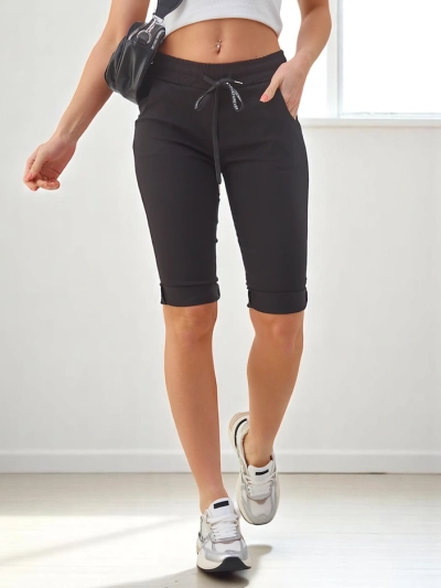 Royalfashion Вискозни дамски къси панталони до коляното