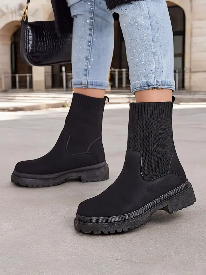 Дамски ботуши без връзки Royalfashion Dorino