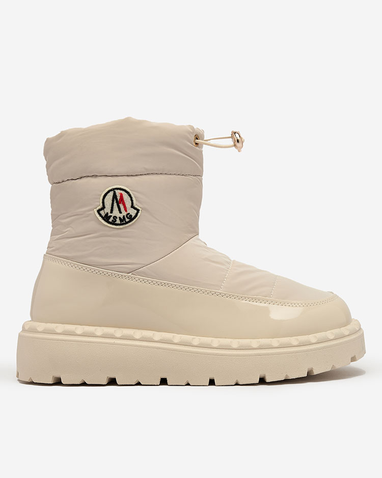 Royalfashion Дамски ботуши за сняг в кремав цвят Ireda