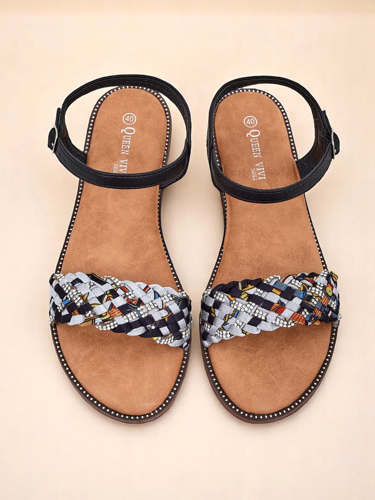 Royalfashion Дамски сандали на равна подметка ColorStrap