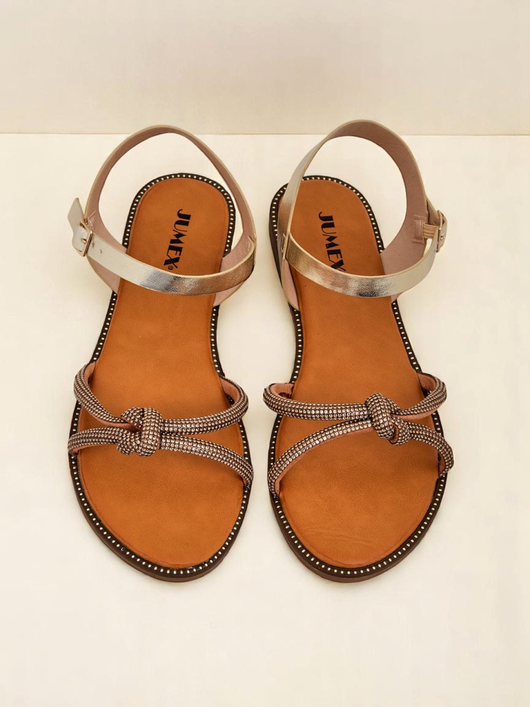 Royalfashion Дамски сандали с декоративни цирконии Bella Shine