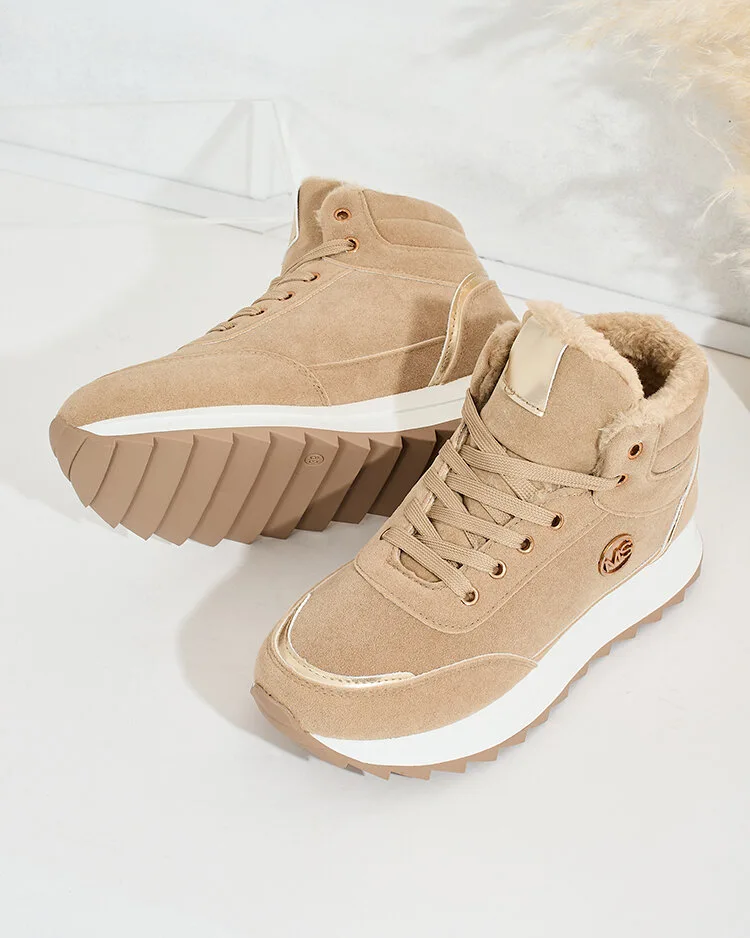 Royalfashion Затоплени дамски маратонки с кожа Casill