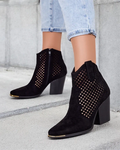 Royalfashion Дамски ажурни ботуши Tonnet