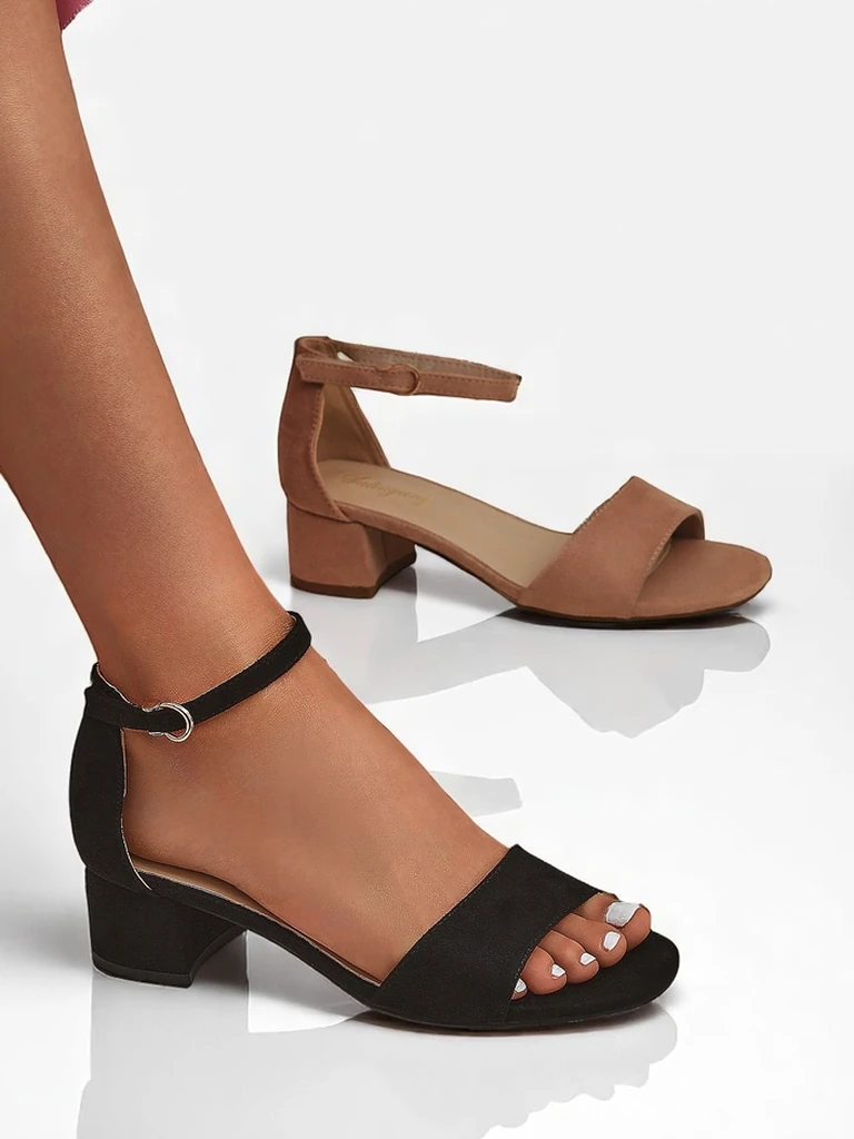 Royalfashion Дамски сандали на нисък ток SoftHeels