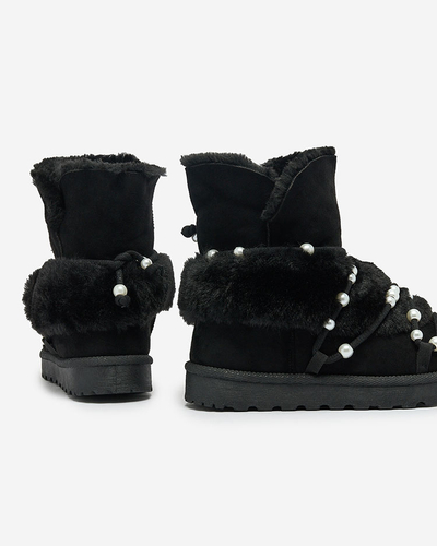 Royalfashion Дамски ботуши за сняг с перли Cuvilav