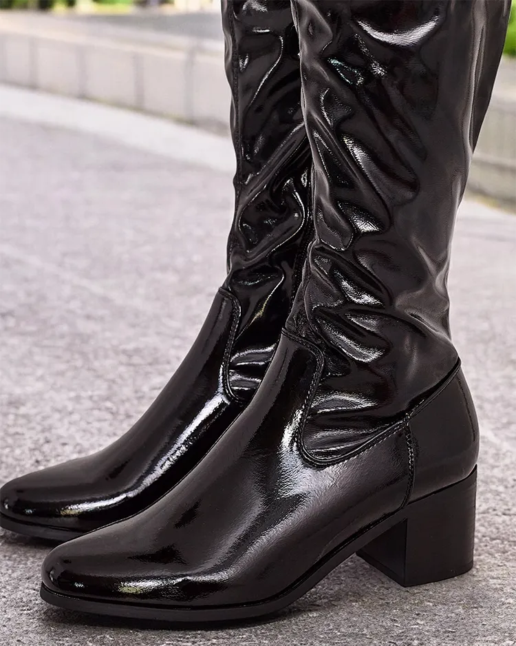 Royalfashion Дамски ботуши Noem с приплъзване над коляното