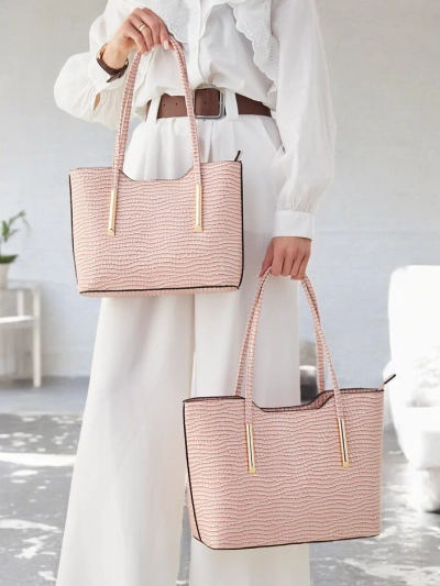 Royalfashion Двустранна дамска чанта с релеф