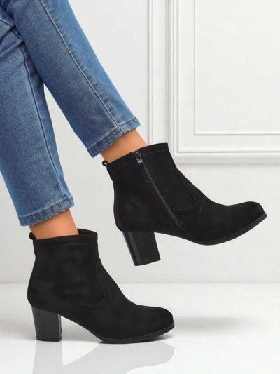 Дамски еко велурени боти на ток Crimson Echo