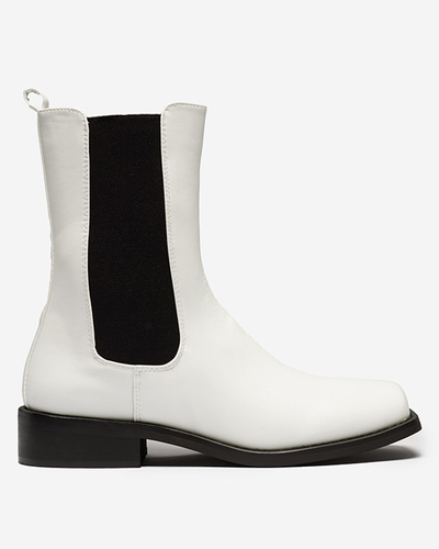 Дамски Боти Astra Бели Кожени Елегантни за Есента