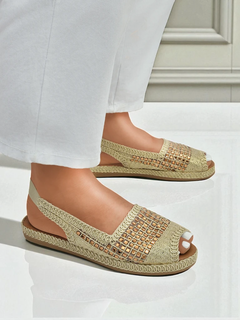 Дамски еспадрили с камъни Belle Sparkle