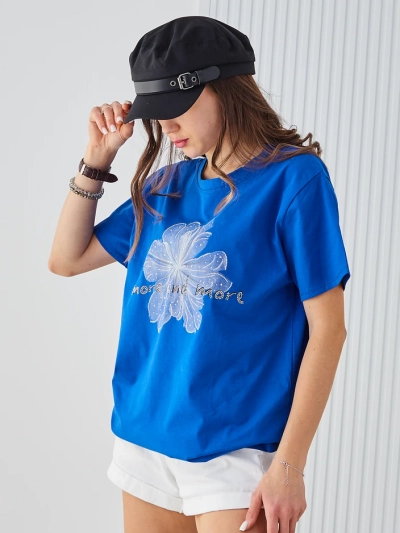 Royalfashion Дамска памучна тениска Все повече и повече