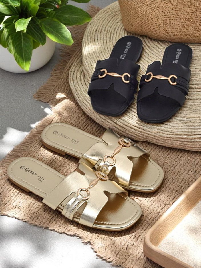 Royalfashion Дамски чехли с равна подметка Lina