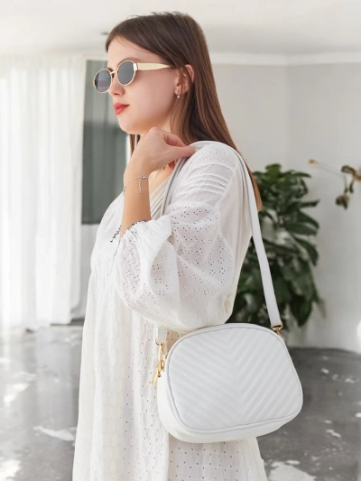 Royalfashion овална малка дамска чанта от еко-кожа