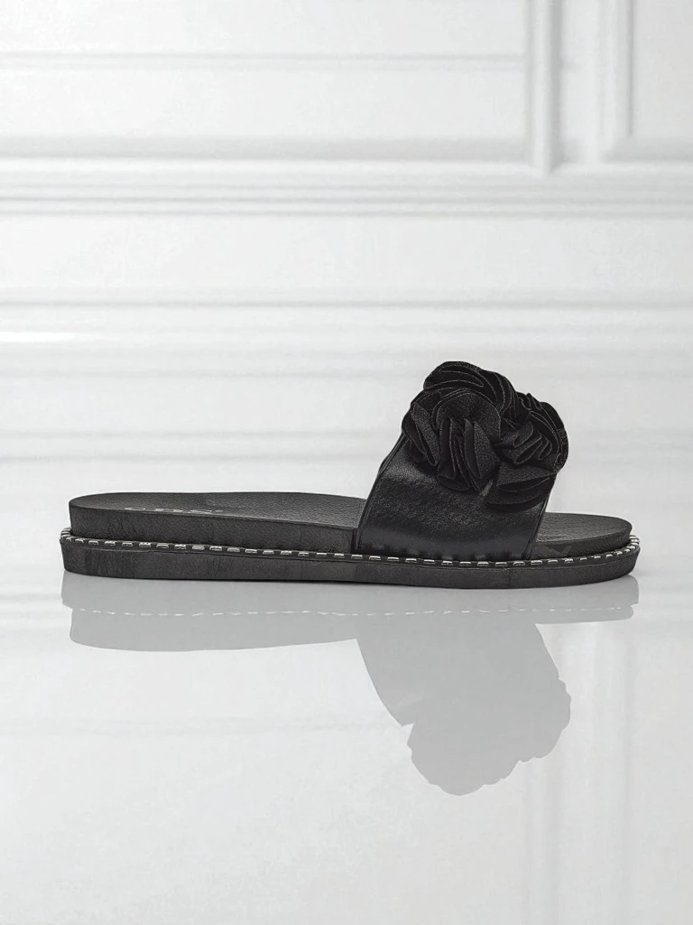 Royalfashion Дамски чехли с равна подметка Flora Verde