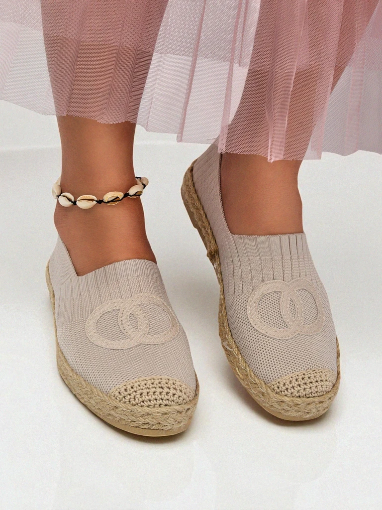 Aurelia Espadrile Royalfashion Бежови – Плоски дамски обувки тип „slip-on“