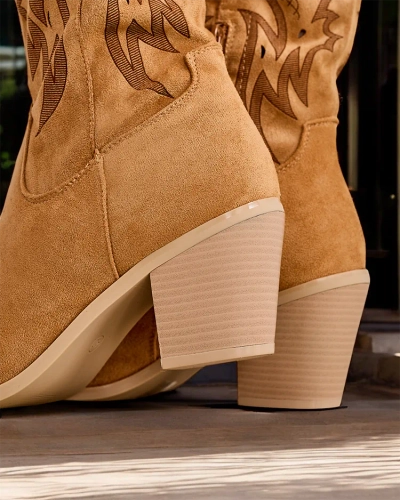 Дамски ботуши на кобойски на висок ток Роялфешън Holorro