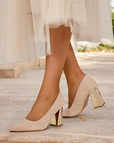 Royalfashion Дамски обувки с декоративен ток Badilla