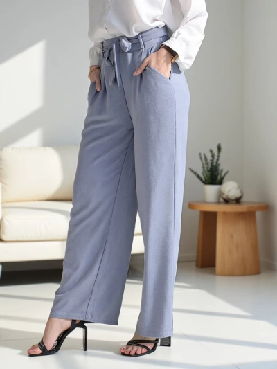 Royalfashion Широкиженски панталони с колан