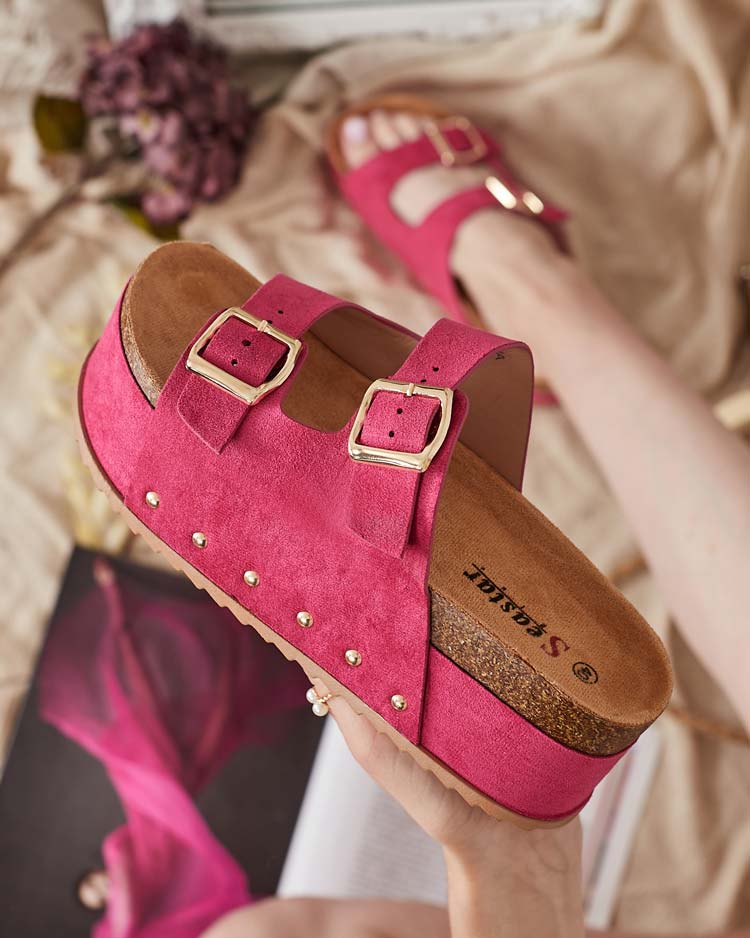 Royalfashion Дамски джапанки на платформа Sodass