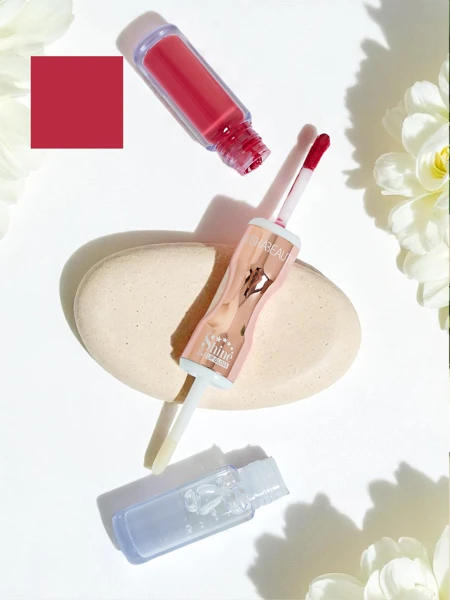 Червило и прозрачен гланц за устни 2-в-1 Lady Bug