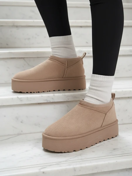 Royalfashion Дамски къси ботуши a'la snow boots Ozozi