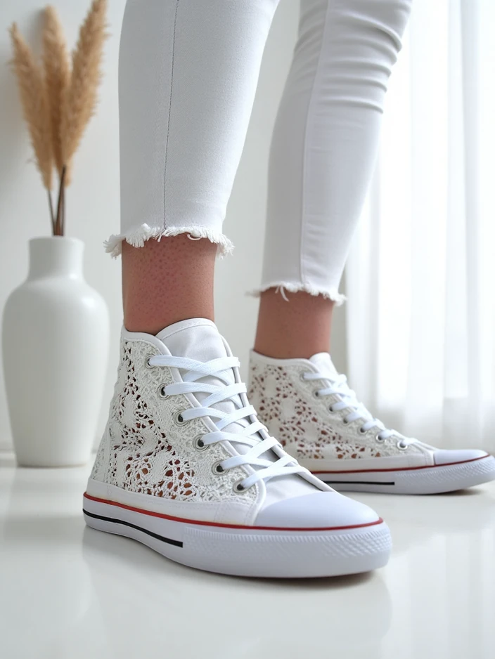 Royalfashion Женски перфориранни кецове Limme