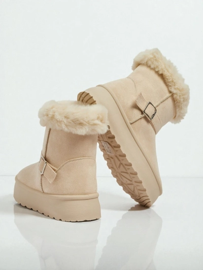 Royalfashion Къси дамски боти тип снегоходки Myrelle