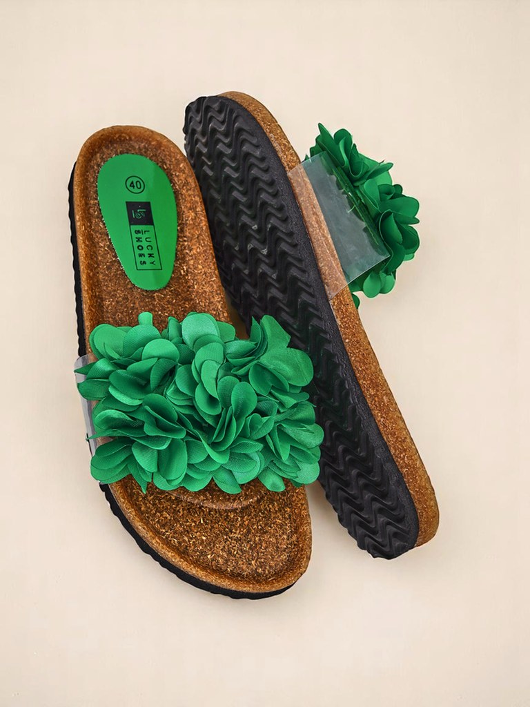 Royalfashion Дамски чехли с цветчета Flora Soft