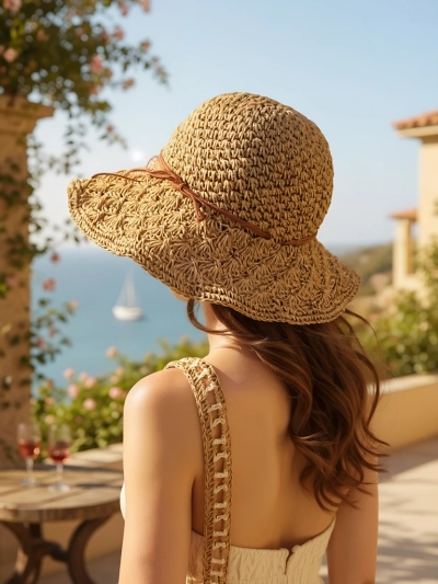 Royalfashion Дамска сламена шапка Whisper Bow