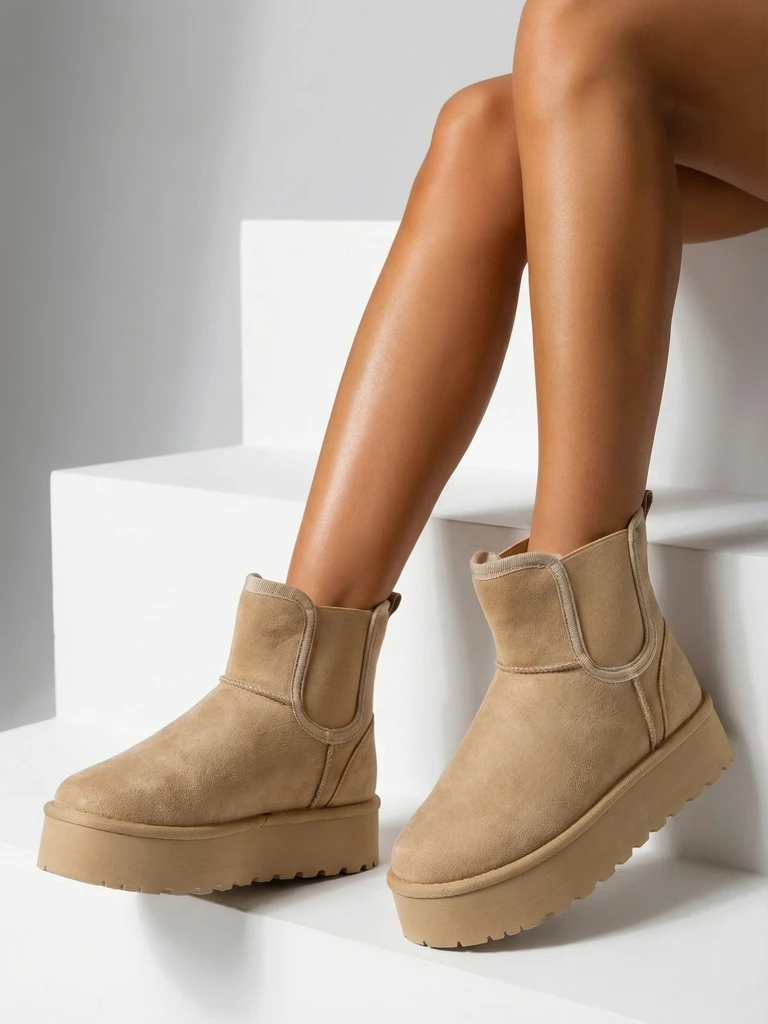 Royalfashion Къси снежни ботуши за жени Vierris