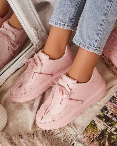 Różowe sportowe sneakersy damskie Sumikoa - Obuwie