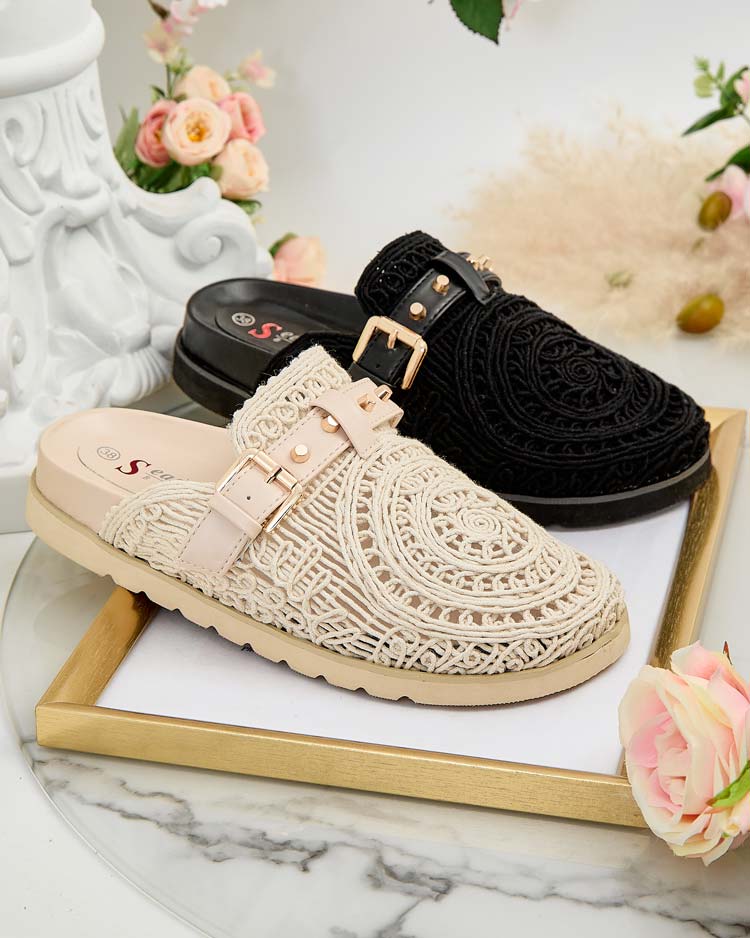 Royalfashion Дамски джапанки с бродерия Leronip