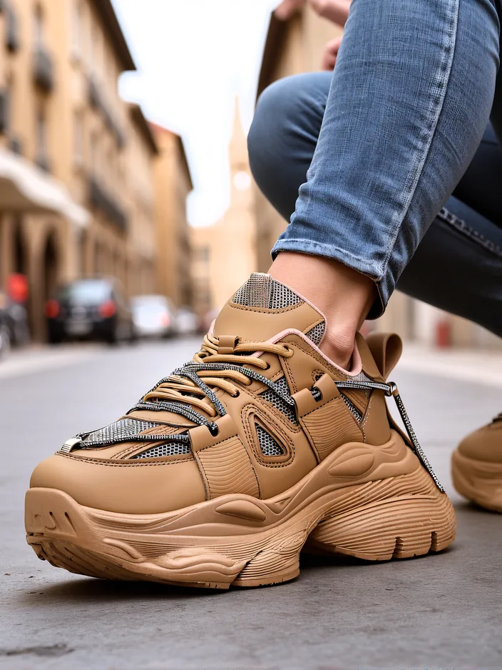 Royalfashion Дамски маратонки на дебела подметка Reterri