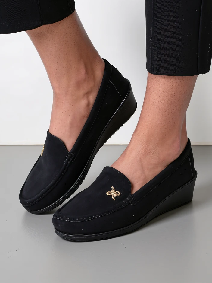 Royalfashion Женски мокасини на ниска платформа Lomman
