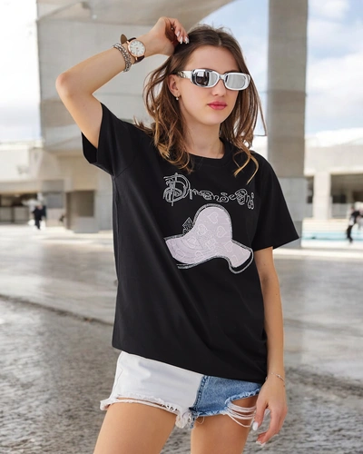 Royalfashion Дамска памучна блуза с печат