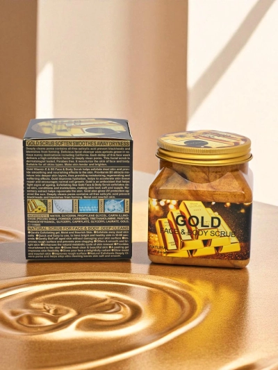 Златен пилинг за лице и тяло