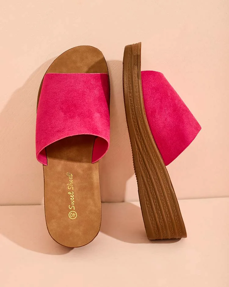 Royalfashion Дамски джапанки Saffil на нисък ток