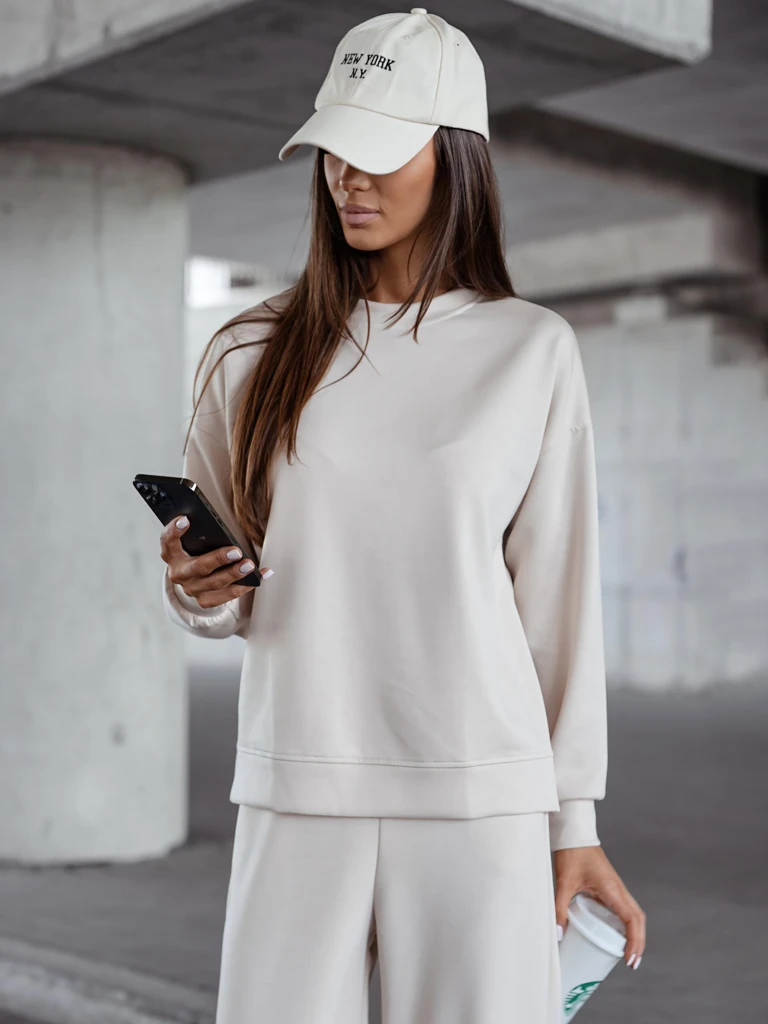 Royalfashion Дамски вискозен комплект спортен екип FlowFit