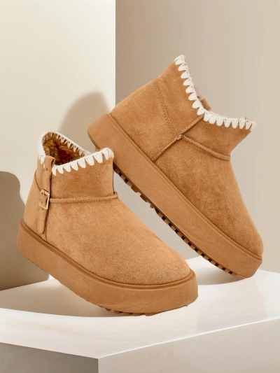 Royalfashion Къси дамски снежни ботуши Ewioz