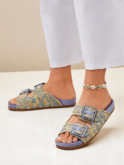 Royalfashion Дамски сандали с катарами Samorra