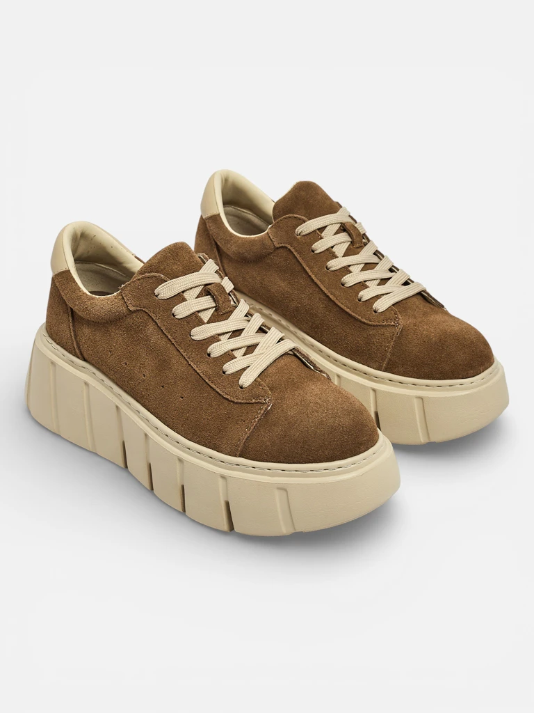 Спортни дамски сникърси от естествена кожа Eller