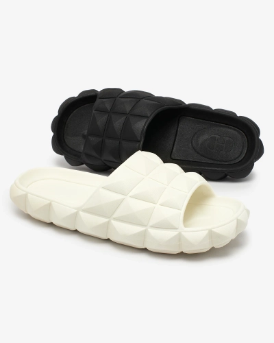 Royalfashion Дамски джапанки с щампа в черно Ambeha