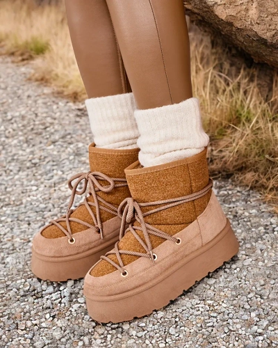 Royalfashion Дамски ботуши за сняг Filori с дантела