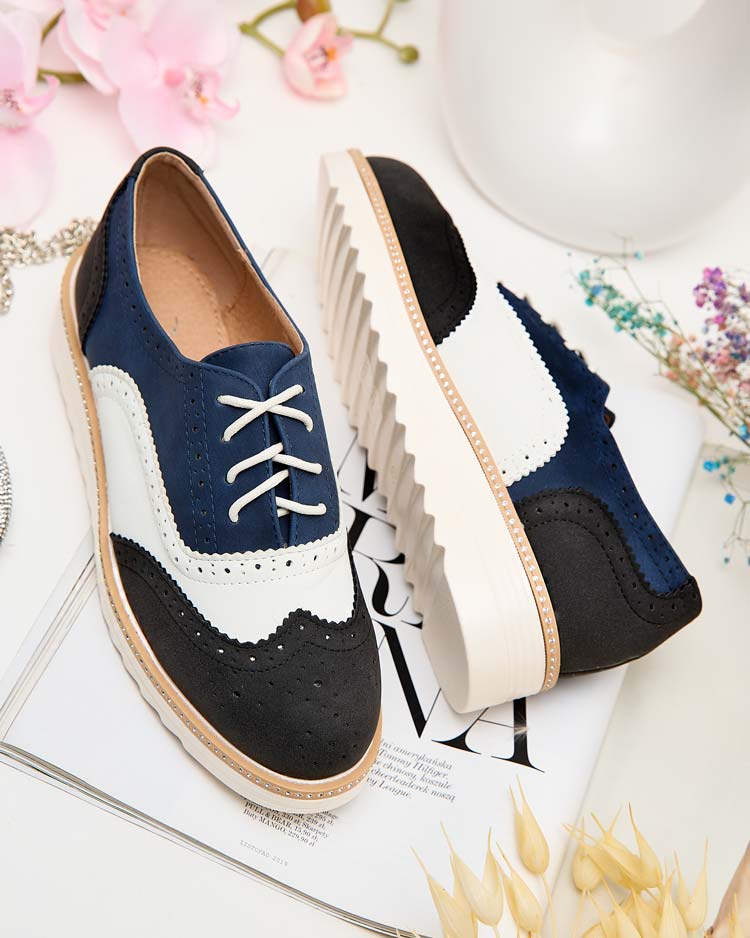 Royalfashion Дамски полуобувки Novlas с връзки